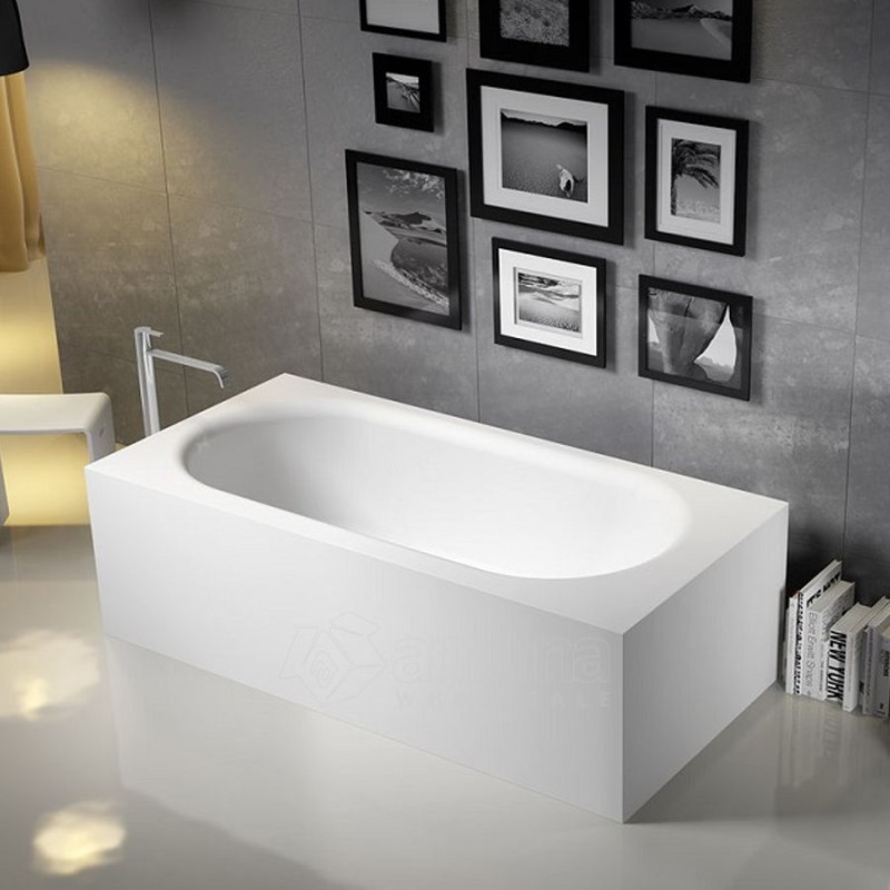 Akmens masės Vonia RIHO Madrid 180x85 cm.