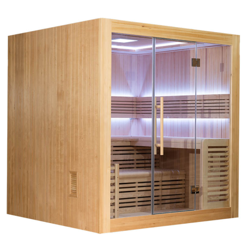 Sausa Pirtis AMO-SS2016H Su Krosnele 200x160x200cm Penkiavietė