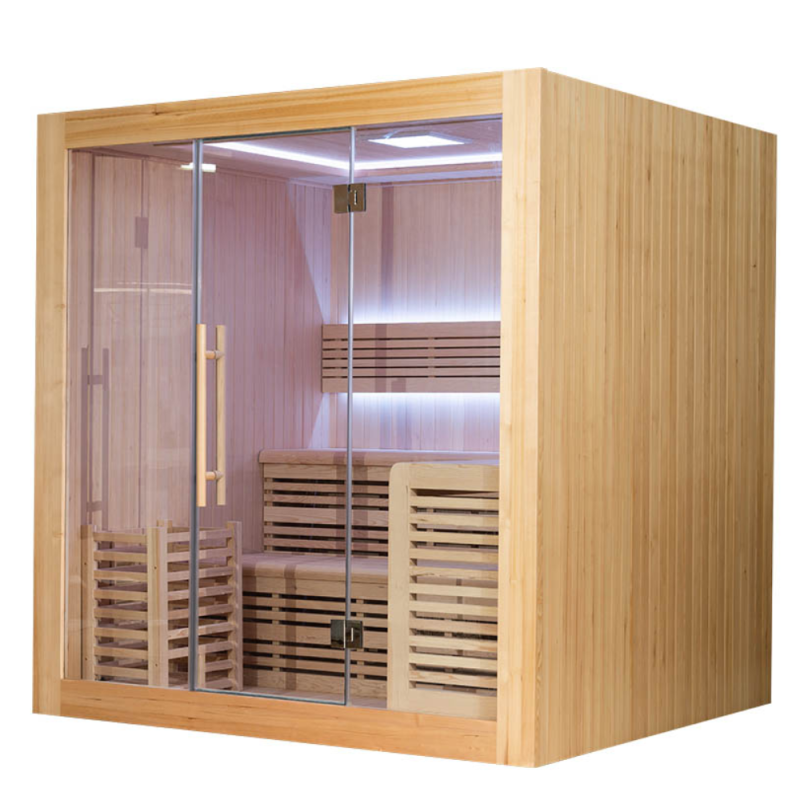 Sausa Pirtis AMO-SS2016H Su Krosnele 200x160x200cm Penkiavietė