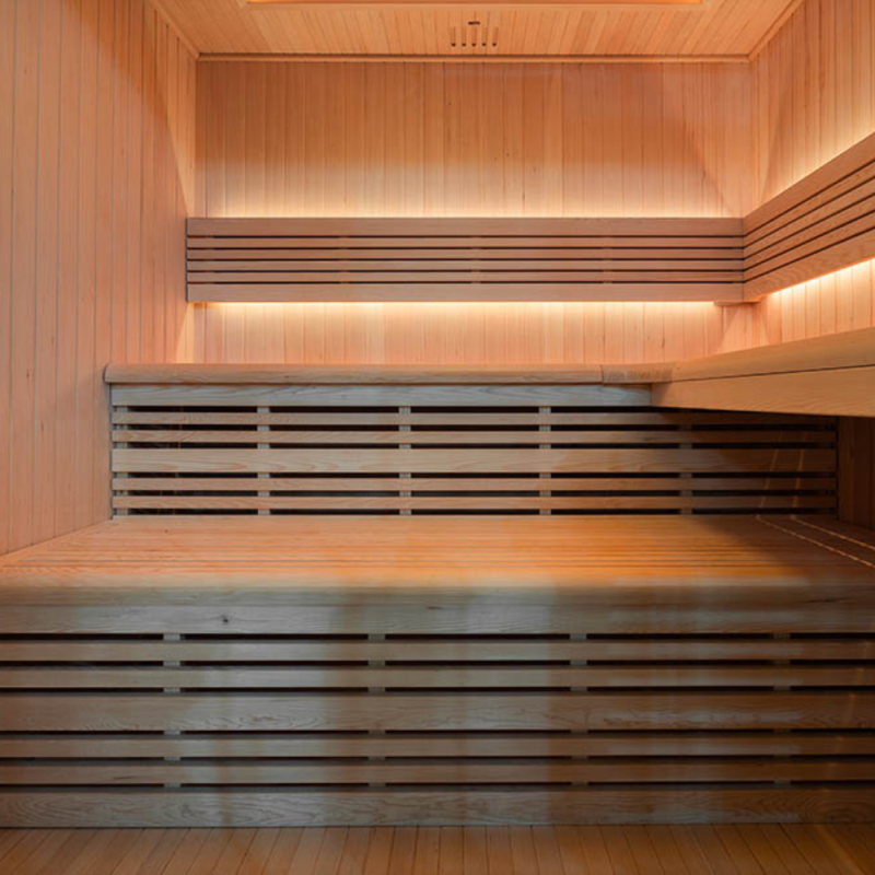 Sausa Pirtis AMO-SS2016H Su Krosnele 200x160x200cm Penkiavietė