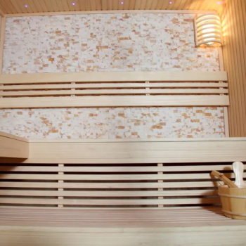 Sausa Pirtis AMUE-1102 Su Krosnele 220x200x210 cm. Keturvietė