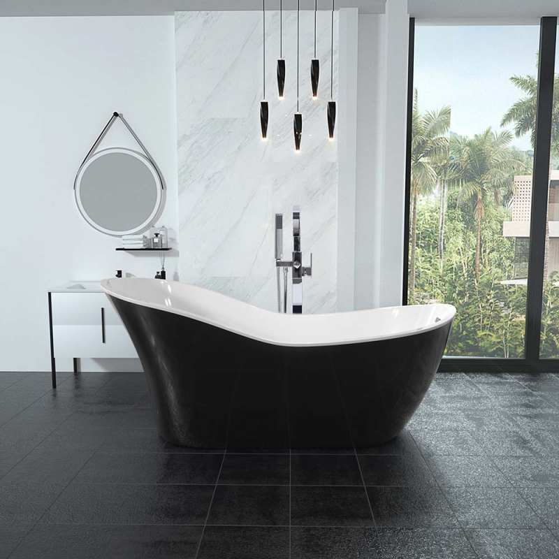 Laisvai stovinti vonia AMO-1049DB 170x80x72 cm