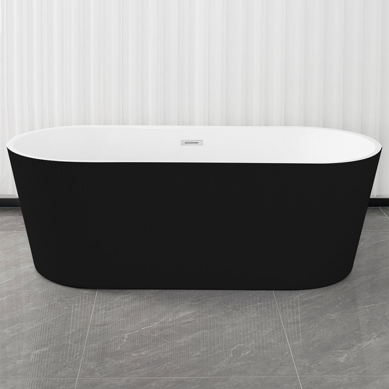 Laisvai stovinti griovelių vonia AMO-T1003B-150 150x75x58 cm