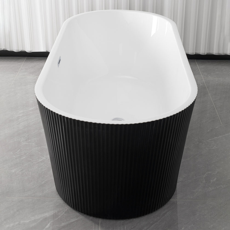 Laisvai stovinti griovelių vonia AMO-T1003B-150 150x75x58 cm