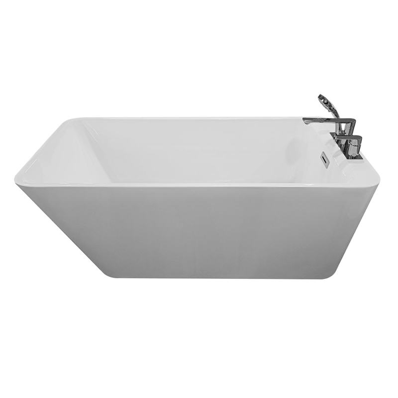 Laisvai stovinti vonia su chromuotu maišytuvu AMO-1015D 170x75x58 cm