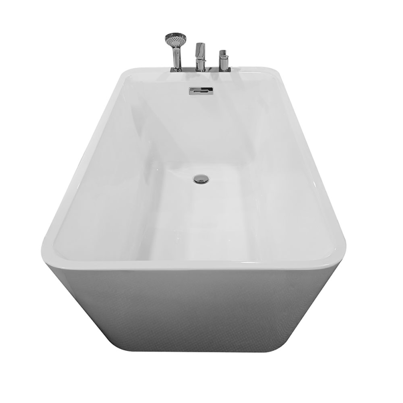 Laisvai stovinti vonia su chromuotu maišytuvu AMO-1015D 170x75x58 cm