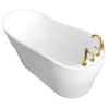 Laisvai stovinti vonia su auksiniu maišytuvu AMO-1036D 170x80x72 cm