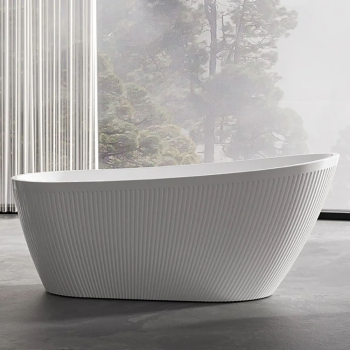 Laisvai stovinti ovali vonia su grioveliais AMO-1031D 170x80x72 cm