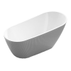 Laisvai stovinti ovali vonia su grioveliais AMO-1031D 170x80x72 cm