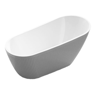 Laisvai stovinti ovali vonia su grioveliais AMO-1031D 170x80x72 cm