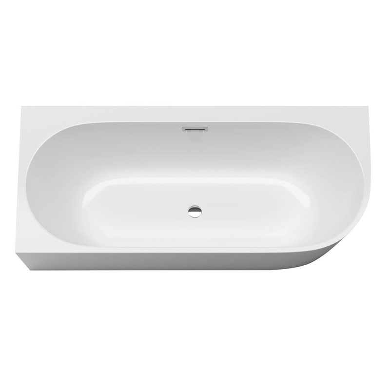 Laisvai stovinti, prie sienos montuojama vonia AMO-1724-150 kairė 150x75x59 cm