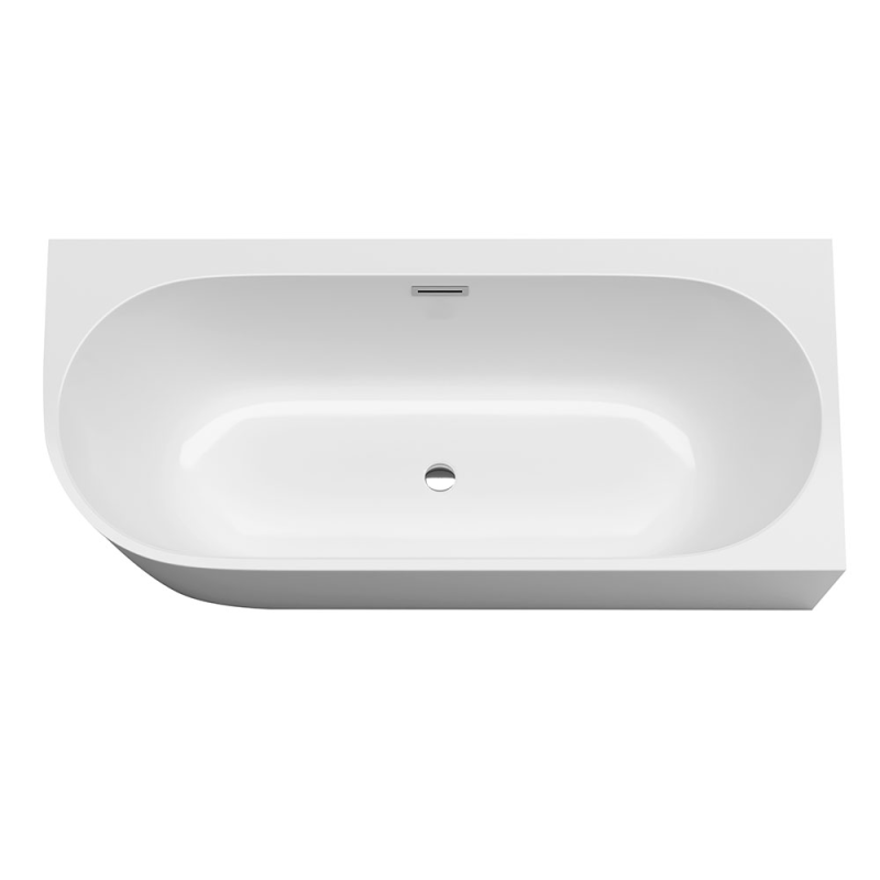 Laisvai stovinti, prie sienos montuojama vonia AMO-1724-150 Dešinė 150x75x59 cm