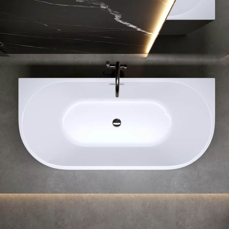 Laisvai stovinti prie sienos montuojama vonia AMO-1725-170 170x75x59 cm