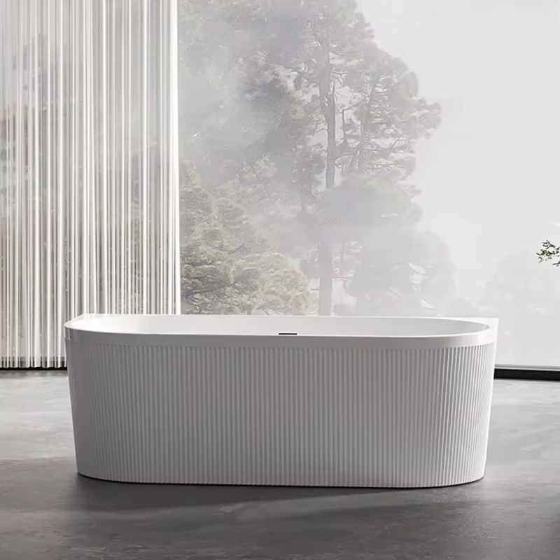 Laisvai stovinti, prie sienos montuojama vonia su grioveliais AMO-1045D 170x80x58 cm