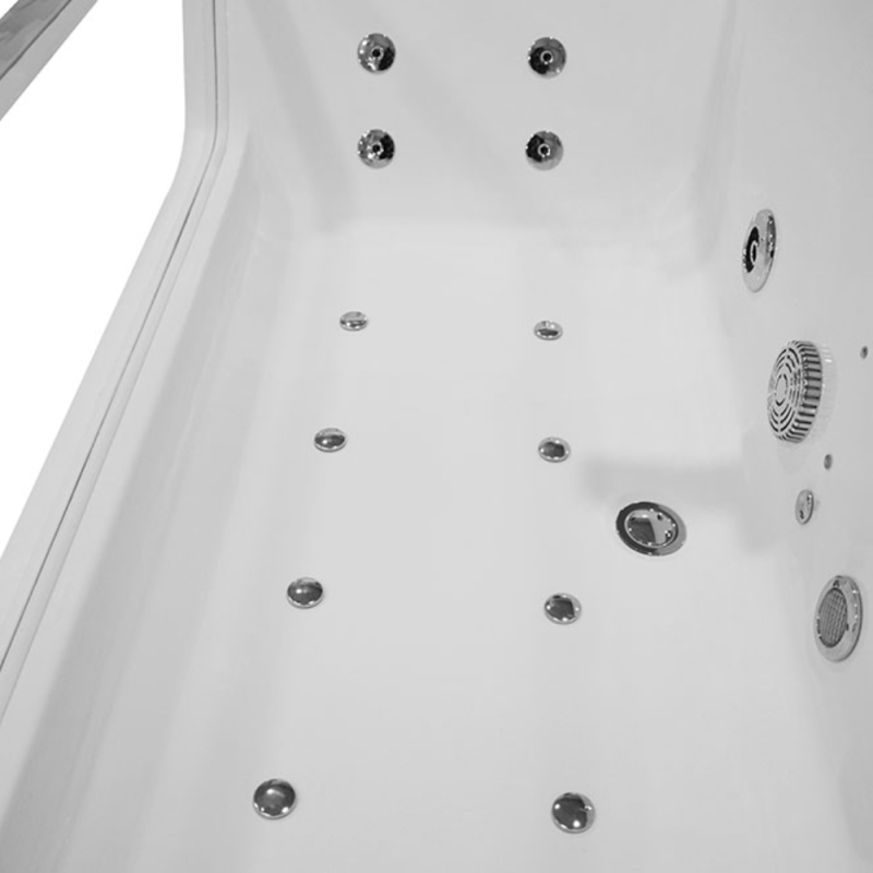 Masažinė Vonia AMO-0054 Dvivietė 176x85x61 cm.