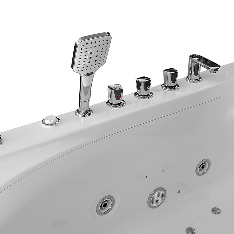 Masažinė Vonia AMO-0076 Vienvietė Kairė 170x85x59cm