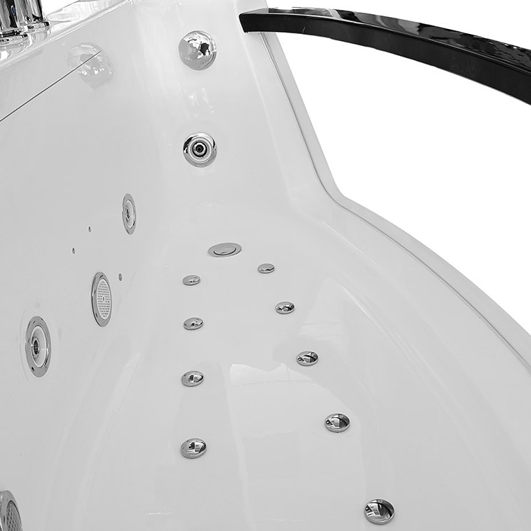 Masažinė Vonia AMO-0076 Vienvietė Kairė 170x85x59cm