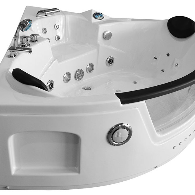 Masažinė Vonia AMO-0632B Dešinė 150x150cm Dvivietė