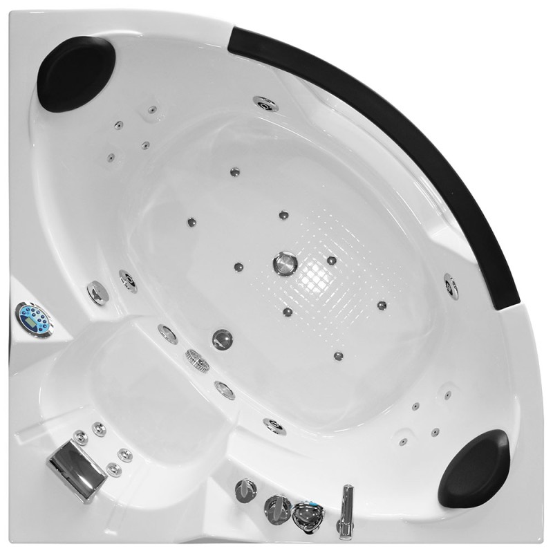 Masažinė Vonia AMO-0632B Dešinė 150x150cm Dvivietė