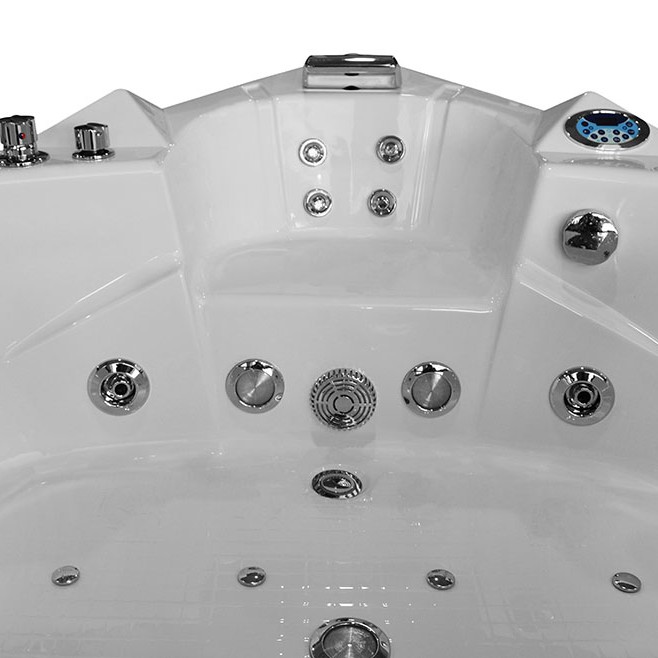 Masažinė Vonia AMO-0632B Dešinė 150x150cm Dvivietė