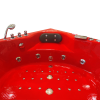 Masažinė Vonia AMO-1004 Turbo Raudona Dvivietė 152x152x56cm