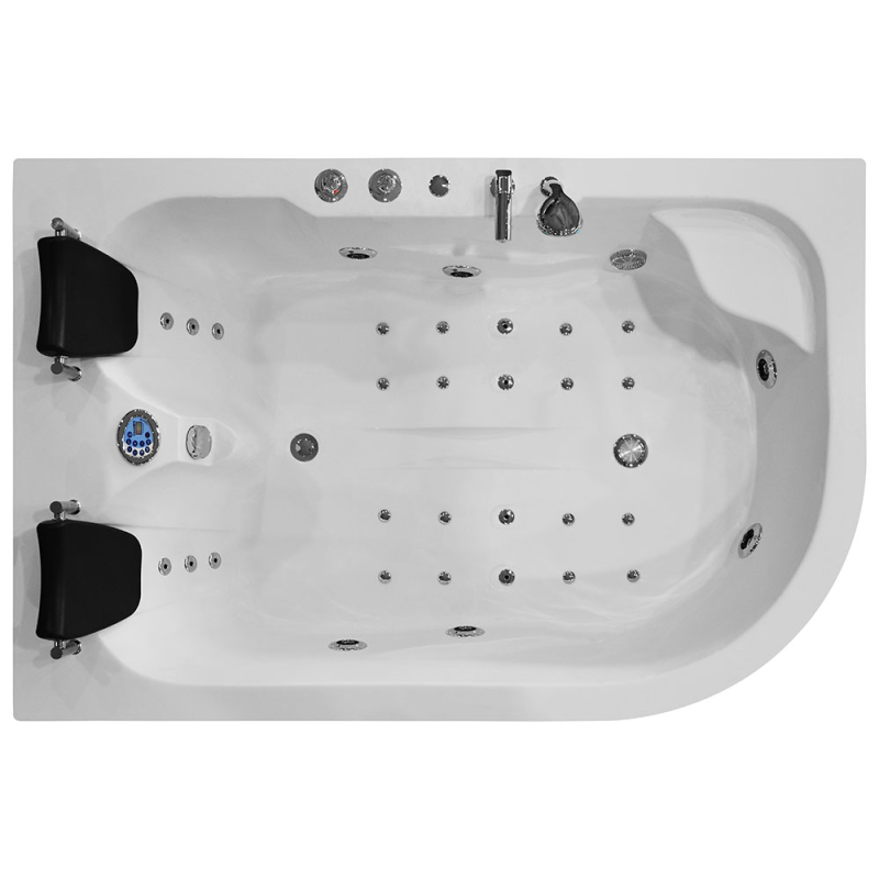 Masažinė Vonia AMO-1631 Turbo+ Kairė 180x120 cm.