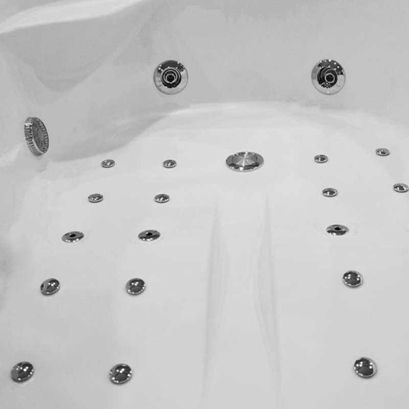 Masažinė Vonia AMO-1631 Turbo+ Kairė 180x120 cm.