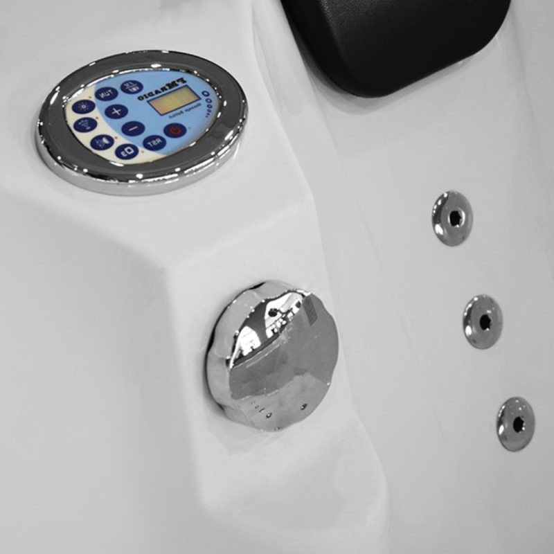 Masažinė Vonia AMO-1631 Turbo+ Kairė 180x120 cm.