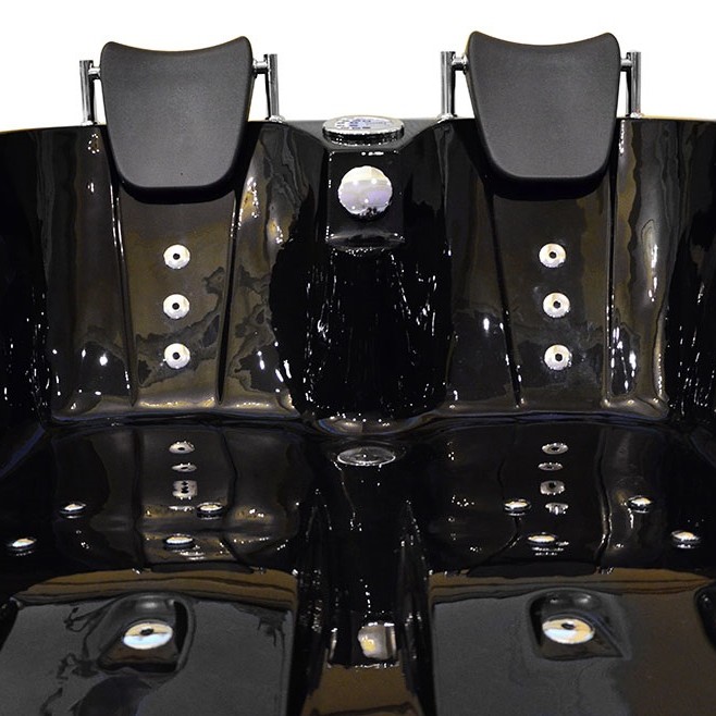 Masažinė Vonia AMO-1631B Kairė Dvivietė 180x120x54 cm.