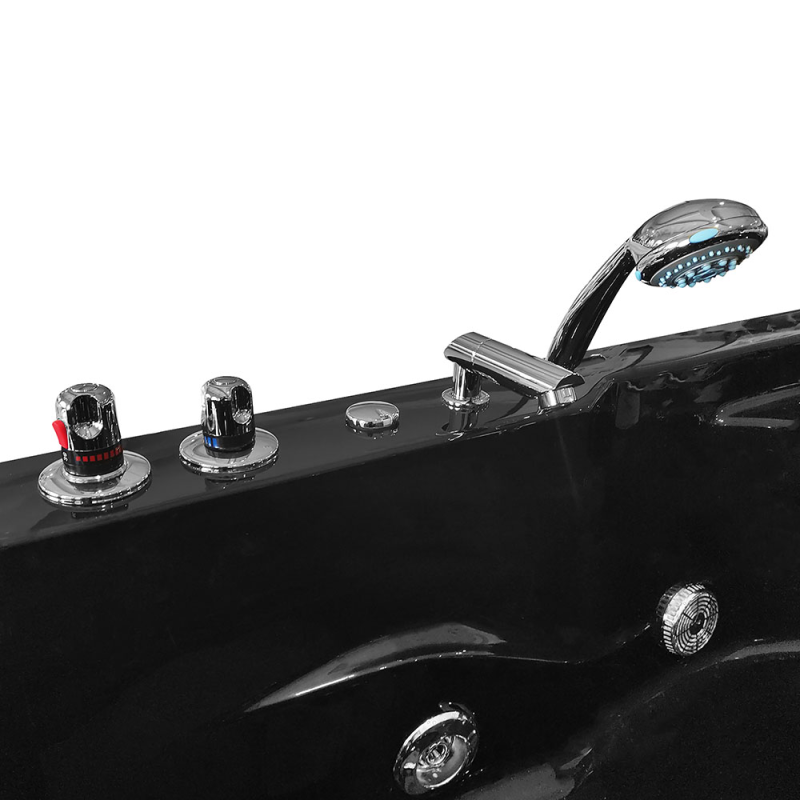 Masažinė Vonia AMO-1631B Turbo Kairė Dvivietė 180x120x54 cm.