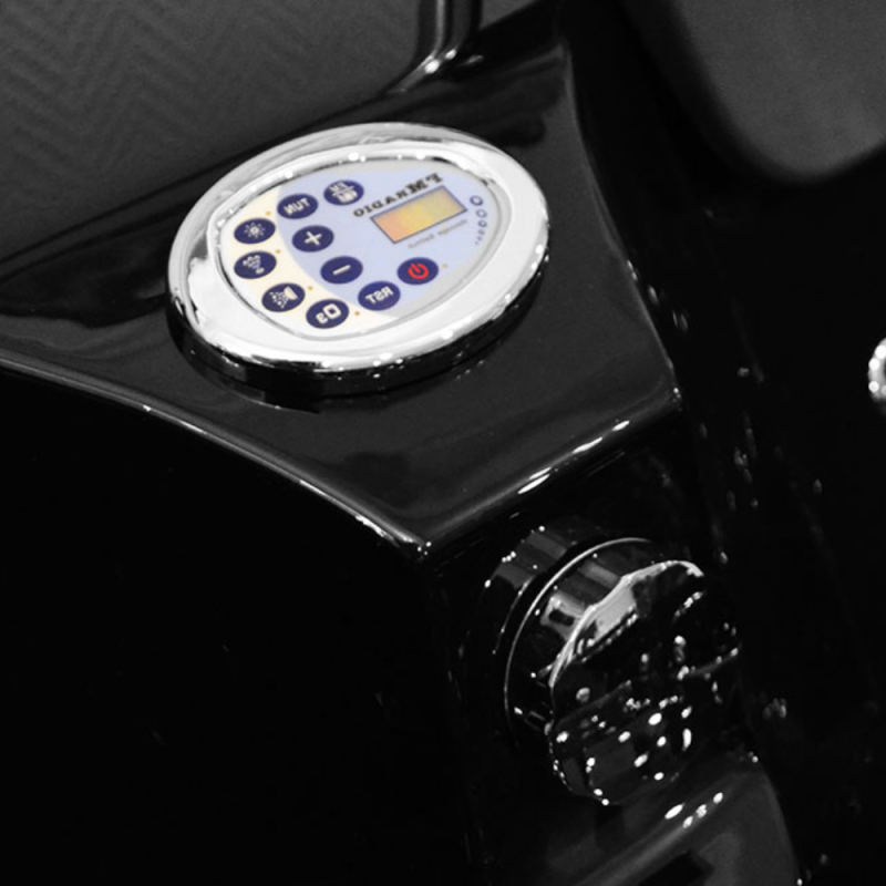 Masažinė Vonia AMO-1631B Turbo Kairė Dvivietė 180x120x54 cm.