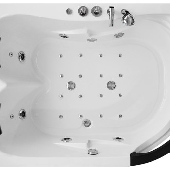 Masažinė Vonia AMO-1665 Kairė Dvivietė 180x120 cm.