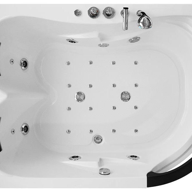 Masažinė Vonia AMO-1665 Kairė Dvivietė 180x120 cm.