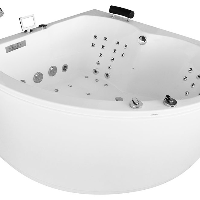 Masažinė Vonia AMUE-0032A Dešinė Dvivietė 150x150 cm.