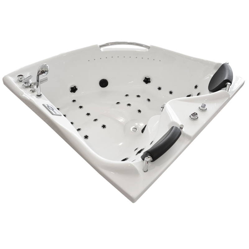 Masažinė Vonia AMUS-1086 Kairė Dvivietė 152x152 cm.