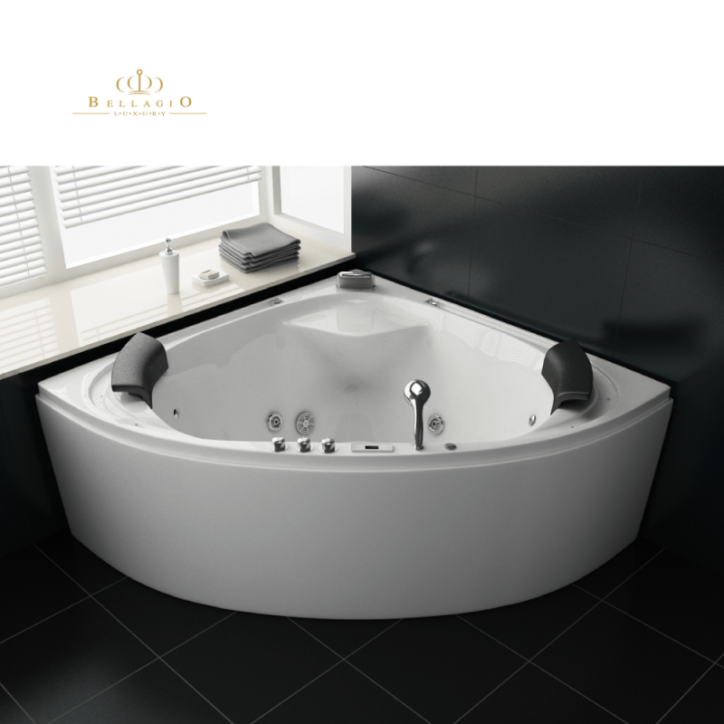 Masažinė Vonia su Vandens ir Oro masažu Bellagio Luxury Delizia, 160x160 cm