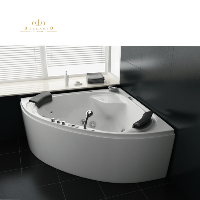 Masažinė Vonia su Vandens ir Oro masažu Bellagio Luxury Delizia, 160x160 cm