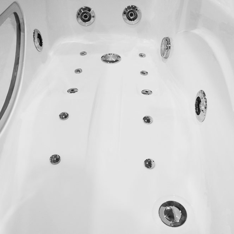 Masažinė Vonia AMO-1634 TURBO 170x87 cm.