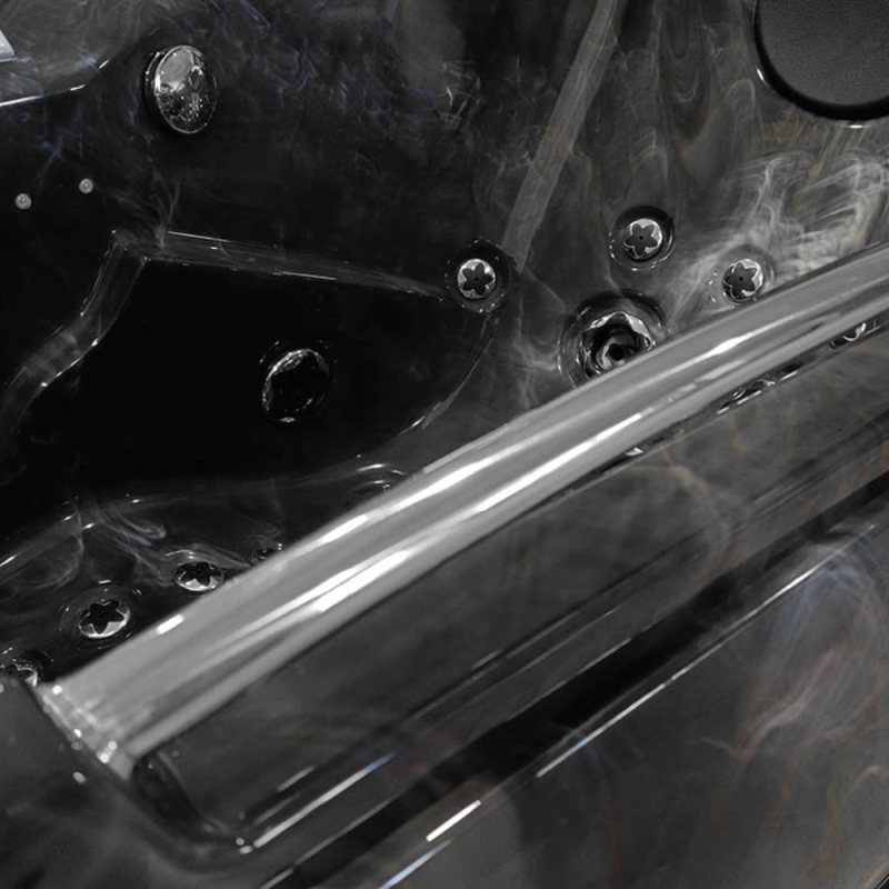 Masažinė vonia AMUS-1050 Dešinė Kava 174x88 cm.