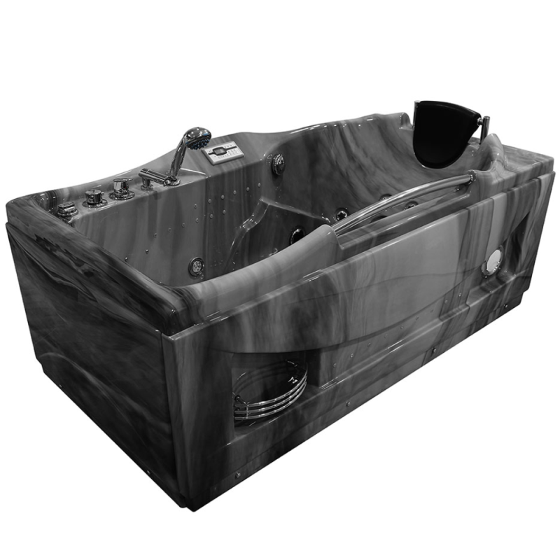 Masažinė vonia AMUS-1050 Dešinė Pilka 174x88 cm.