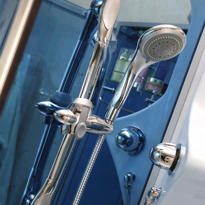 Masažinė Dušo Kabina AMO-0210 Balta 100x100 cm.