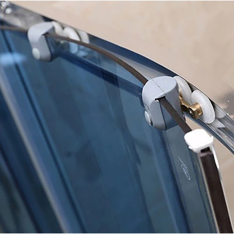 Masažinė Dušo Kabina AMO-0210 Balta 100x100 cm.