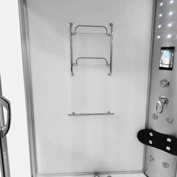 Masažinė Dušo Kabina AMO-08135 Balta Su Sūkurine Vonia 135x135x220 cm.