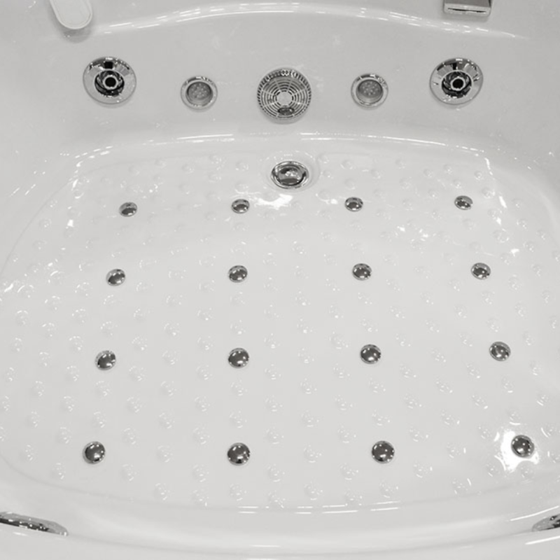 Masažinė Dušo Kabina AMO-08150S BLACK Su Masažine Vonia 150x150 cm.