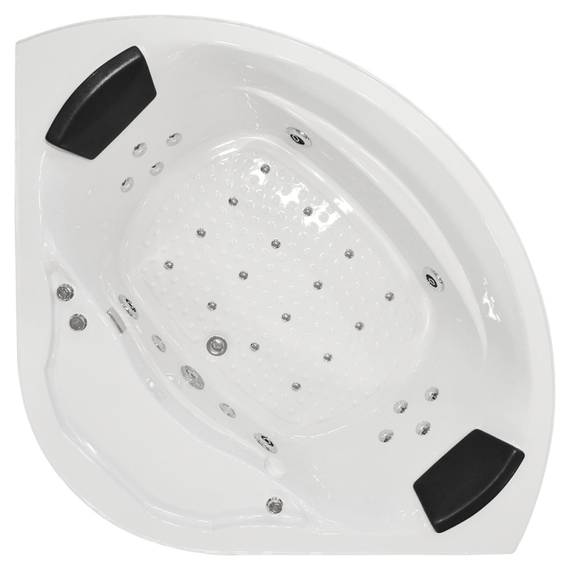 Masažinė Dušo Kabina AMO-08150S White Su Masažine Vonia, 150x150 cm.