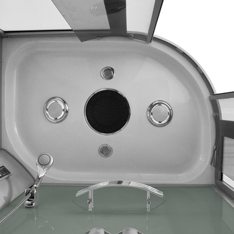 Masažinė Dušo Kabina AMO-18220 Balta120x85 cm.