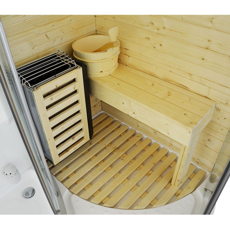 Sauna Su Masažine Dušo Kabina AMO-1706 TRIO 165x105x215 cm