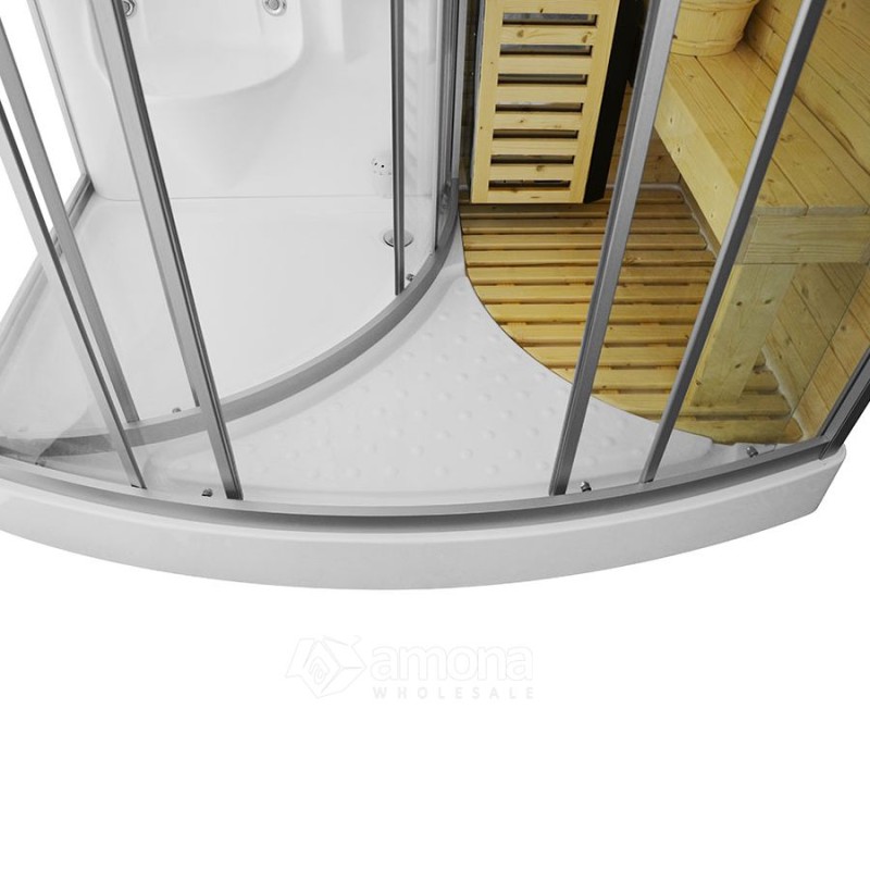 Sauna Su Masažine Dušo Kabina AMO-1706 TRIO 165x105x215 cm