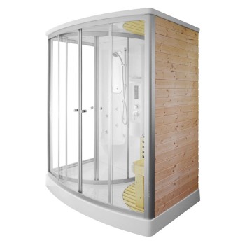 Sauna Su Masažine Dušo Kabina AMO-1706 TRIO 165x105x215 cm