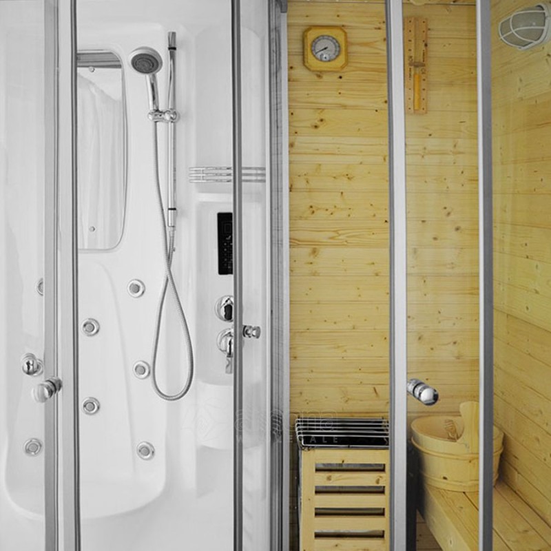 Sauna Su Masažine Dušo Kabina AMO-1706 TRIO 165x105x215 cm